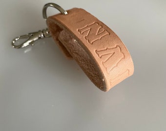 Personalised leather keyring | handmade | special gift | unique | birthday or Christmas present | Free U.K. shipping