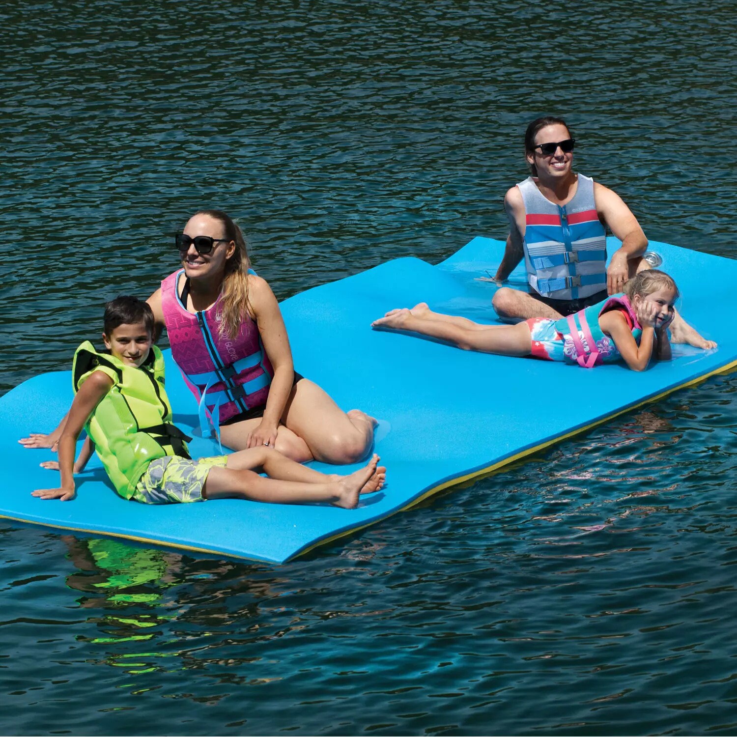 Huge 7 Person Floating Oasis Foam Raft 