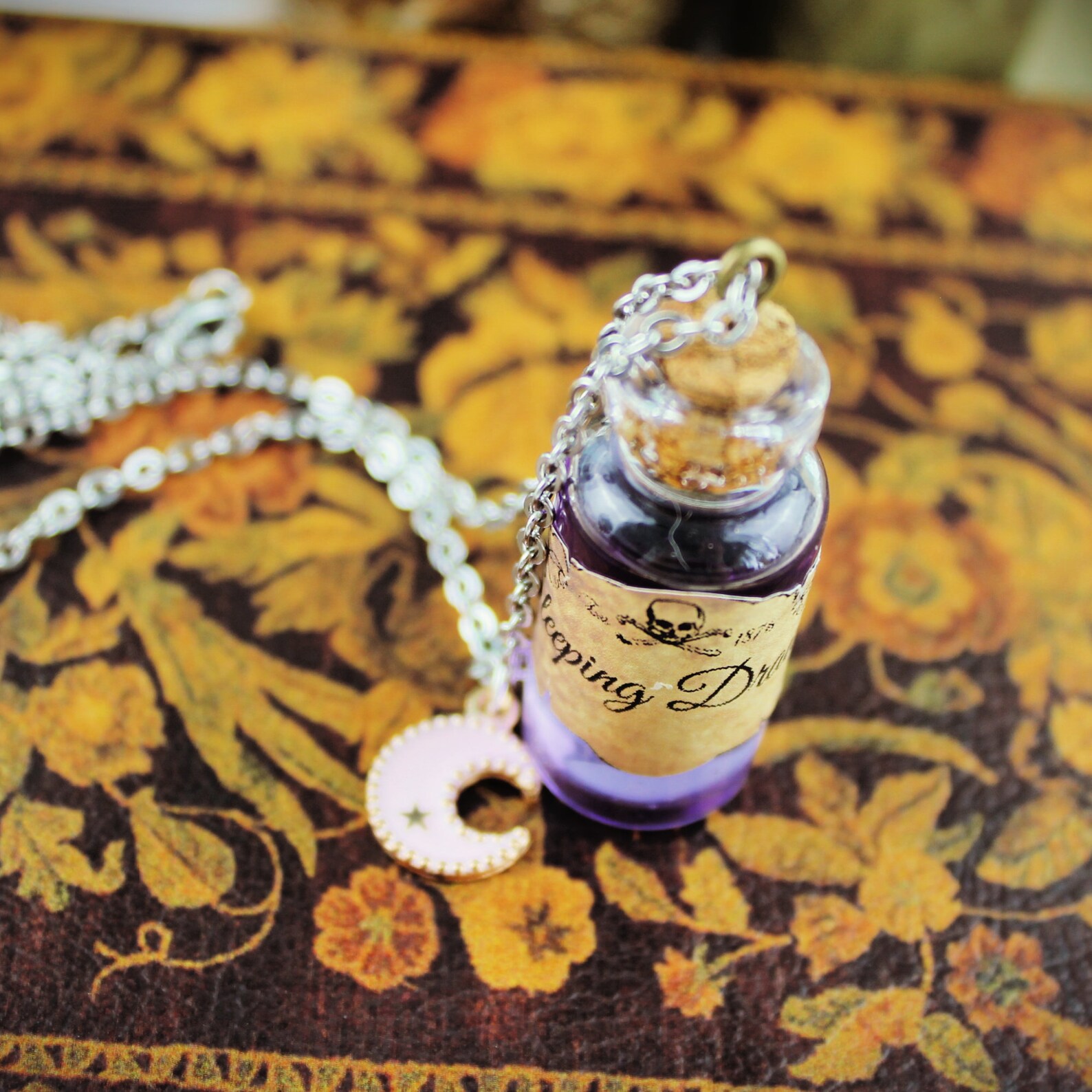 Sleeping Draught Potion Bottle Potion Necklace Etsy