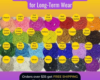 Colorful Tie-On Waist Beads African Waist Beads