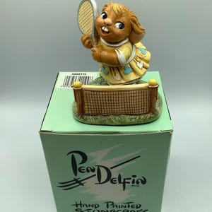 Vintage 1980&#39;s PenDelfin ANNETTE.  *NEW CONDITION With Original Box*.  Collectible Stonecraft Bunny Rabbit Figurine.