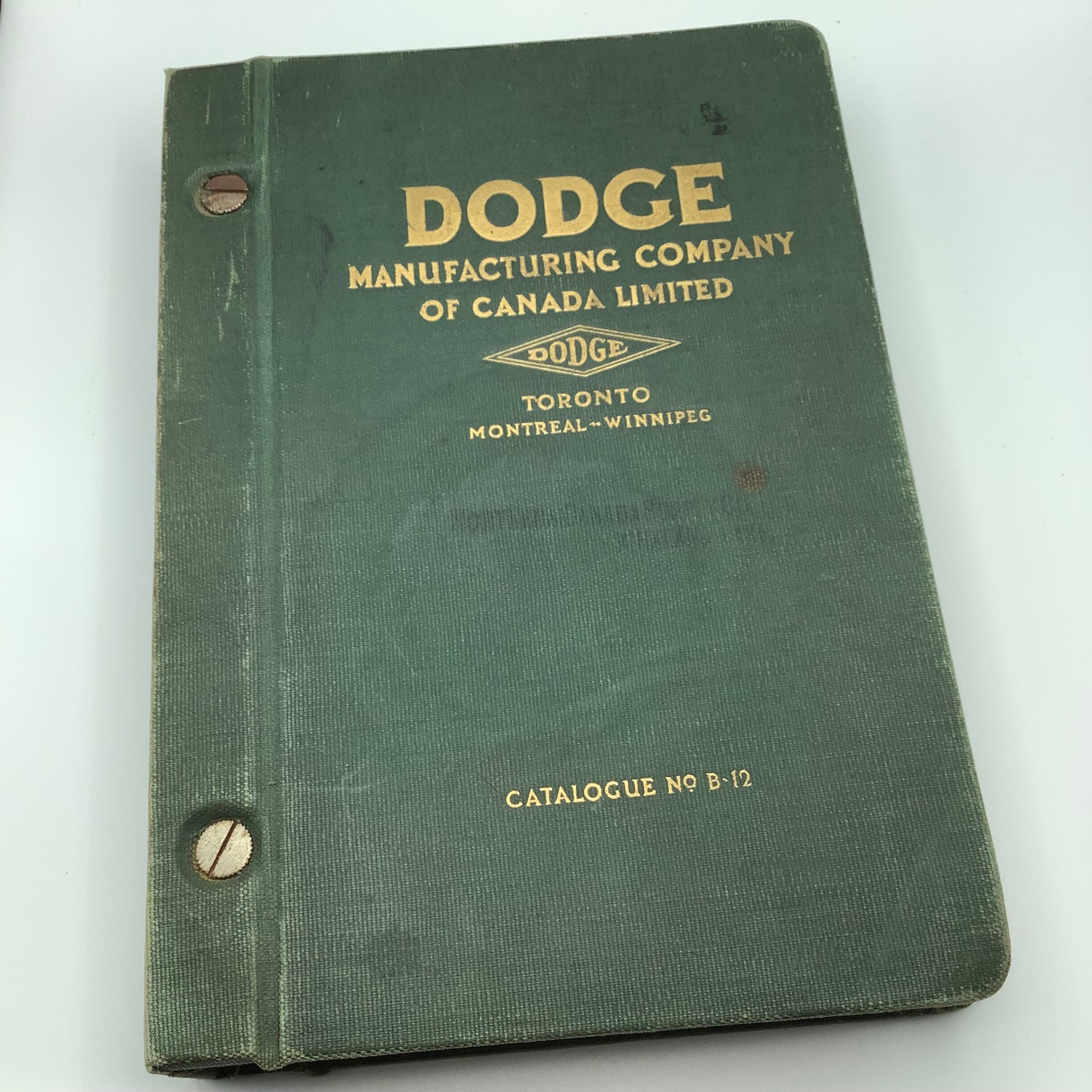 1928.  Rare Find.  DODGE Power Transmission Machinery Conveying & Elevating Equipment Catalogue B-12.  Dodge Manufacturer's Catalogue.