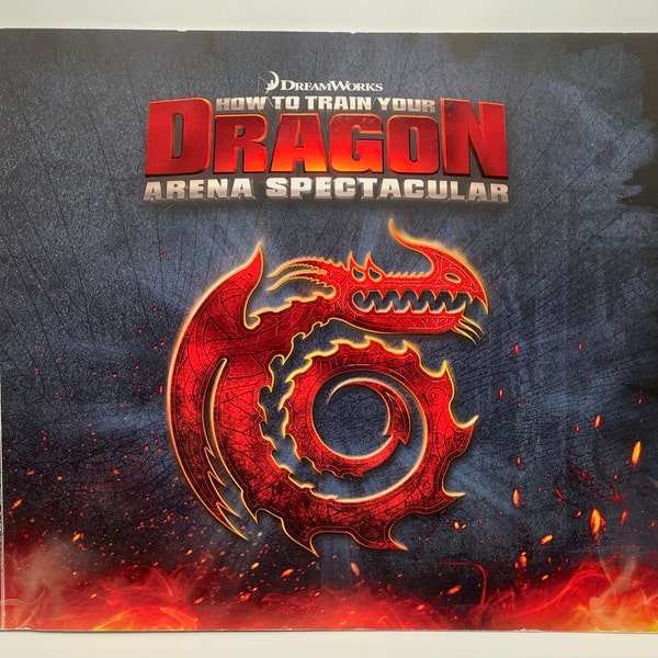 2012 DREAMWORKS How To Train Your Dragon Arena Spectacular Souvenir Program Book