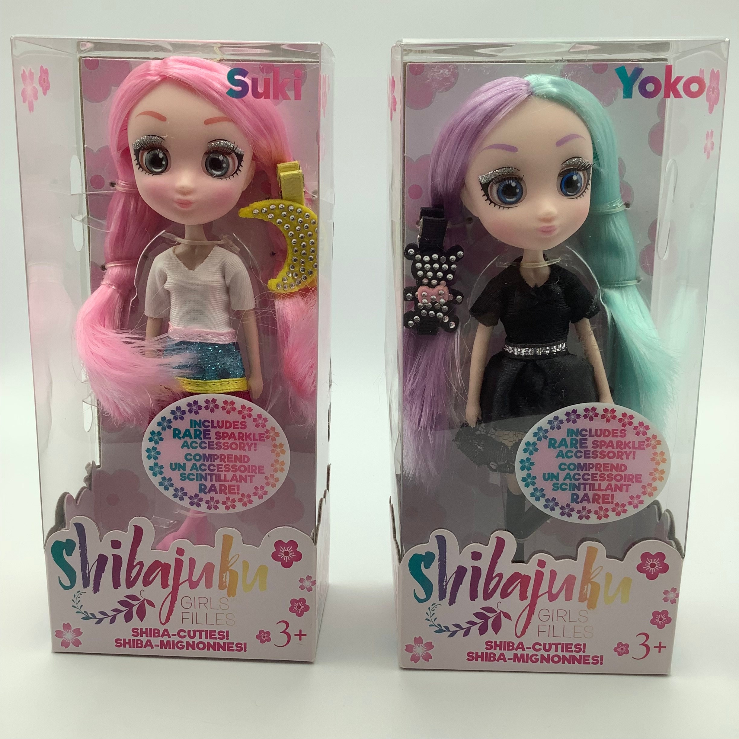 NIB. Wave 1 SHIBAJUKU GIRLS. Shiba cuties Suki and Yoko. 2016 Etsy