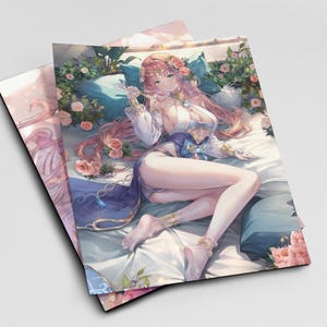 Versch. A5-Prints | Art Print Genshin Impact Hololive Vtuber Manga Anime Shoujo Kawaii