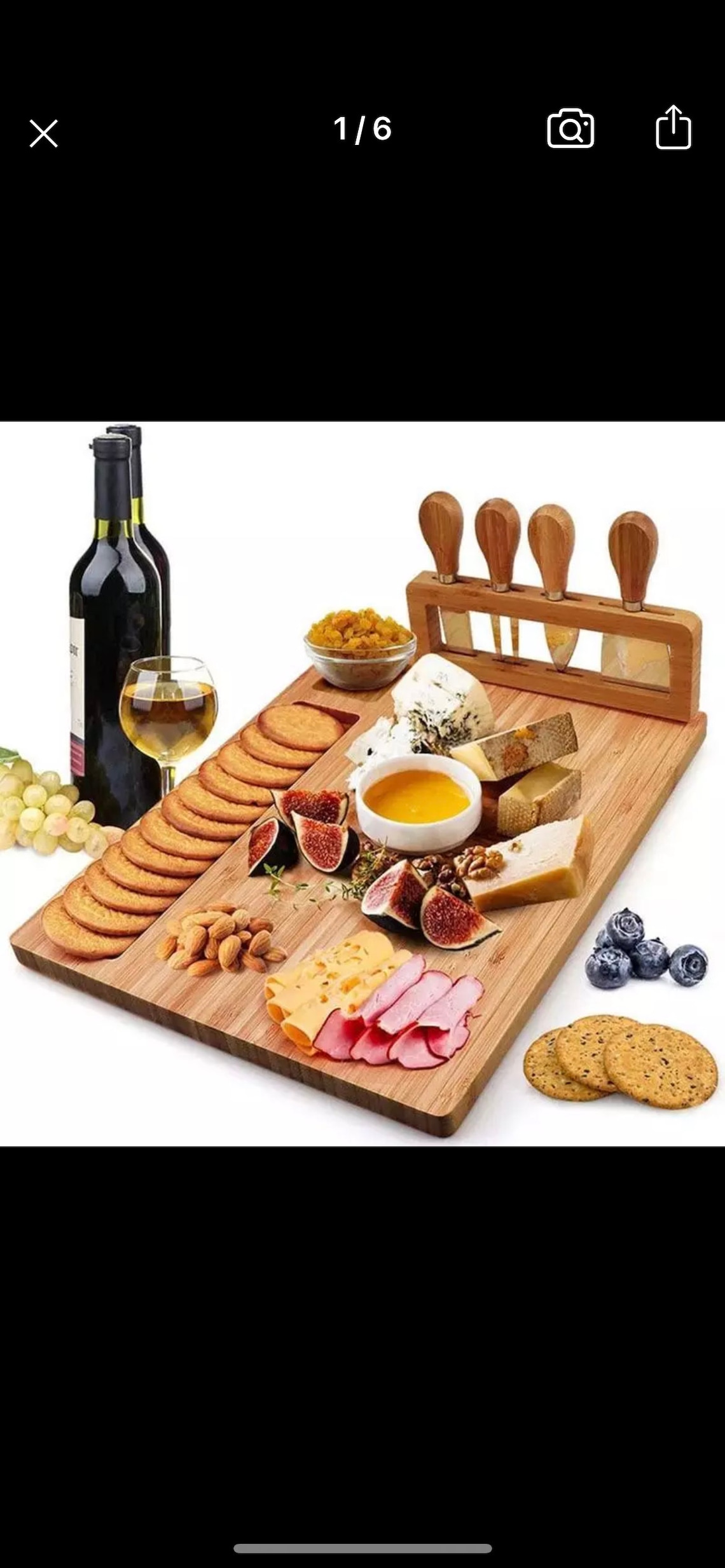 Tabla de quesos de madera Etsy