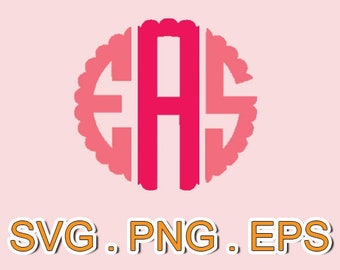 Monogram Svg Etsy