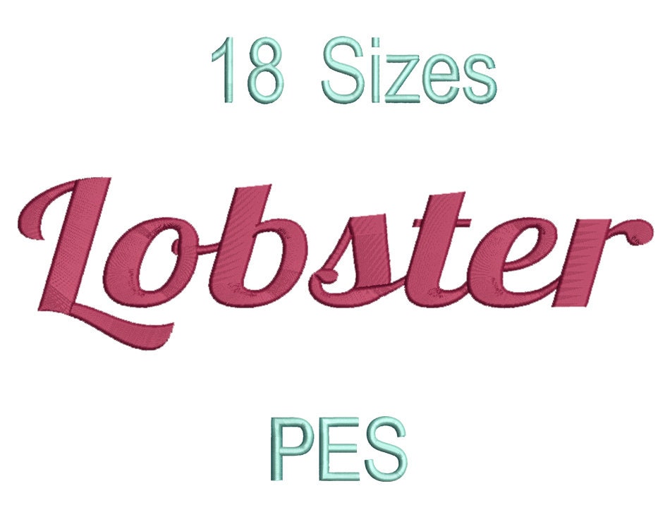 Lobster Fontpescalligraphy Fontsmachine Etsy