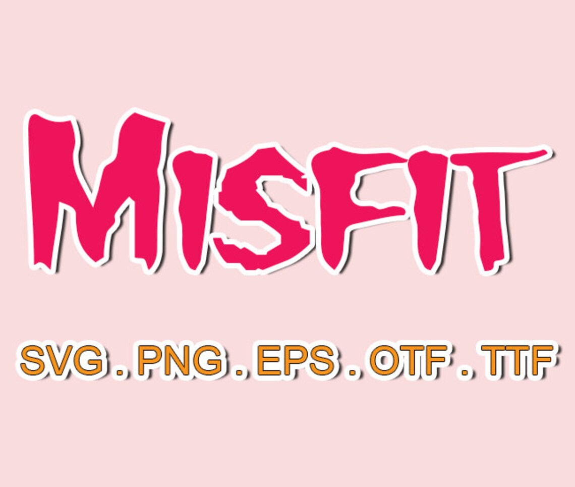 Misfit Font Svg Filesotf for Cricutsvg Sillhouttesvg Etsy Singapore