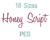 Honey Script Font,PES,Calligraphy Fonts,Machine Embroidery,Embroidery Font,Script font,Calligraphy Embroidery Font,Sans Serif Font