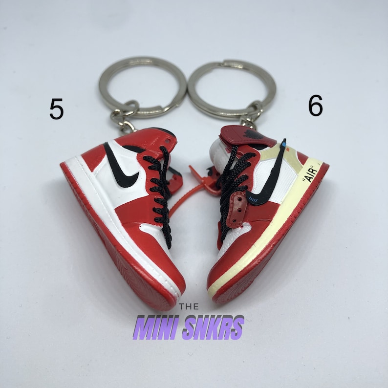 Mini Jordan 1 11 Keyring Keychain Nike Air 3D Mini Shoe Etsy