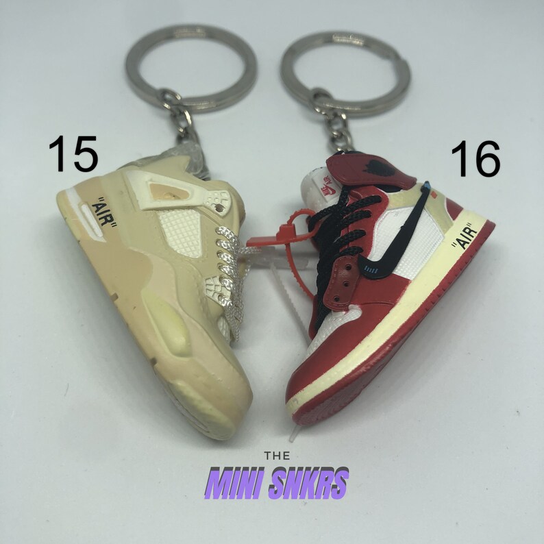 Mini Jordan 1 Keyring Keychain Nike Air 3D Mini Shoe Jordan 11 Etsy