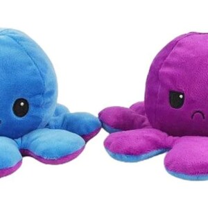 Reversible Octopus Flip Toy Cuddly Cute Plush Trend Handmade | Etsy