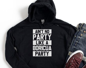 Boricua Party Unisex Heavy Blend Hoodie | Pullover Hoodie | Funny Puerto Rico Gift | Puerto Rico Sweatshirt | Boricua Pride | Cumpleanos