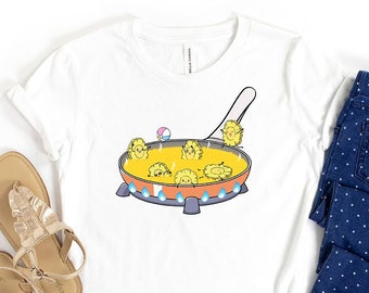 Youth Size | Cute Frying Pan Tostones Unisex Tshirt | Puerto Rican Food | Funny Puerto Rico Kids Shirt | Puerto Rican Youth Shirt | Boricua
