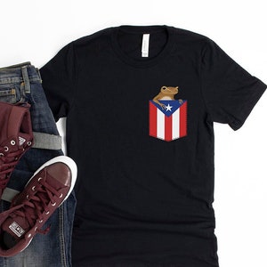 Pocket Coqui Unisex Shirt | Puerto Rico Coqui Shirt | Coqui T-shirt | Funny Puerto Rican tshirts | Coqui gift | Puerto Rico Flag | Boricua