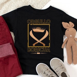 Toddler Size | Orgullo Boricua Unisex Tshirt | Jibaro Pava Hat | Puerto Rico Gift | Puerto Rico Toddler Shirt | Puerto Rican Kids Clothes |