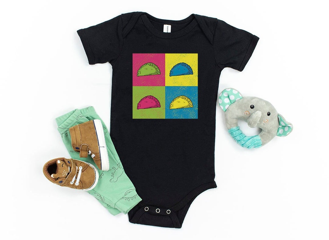 Baby Onesie Pastelillo Empanada Color Block Onesie Puerto Rican Food Ropa De Bebe Puerto Rico