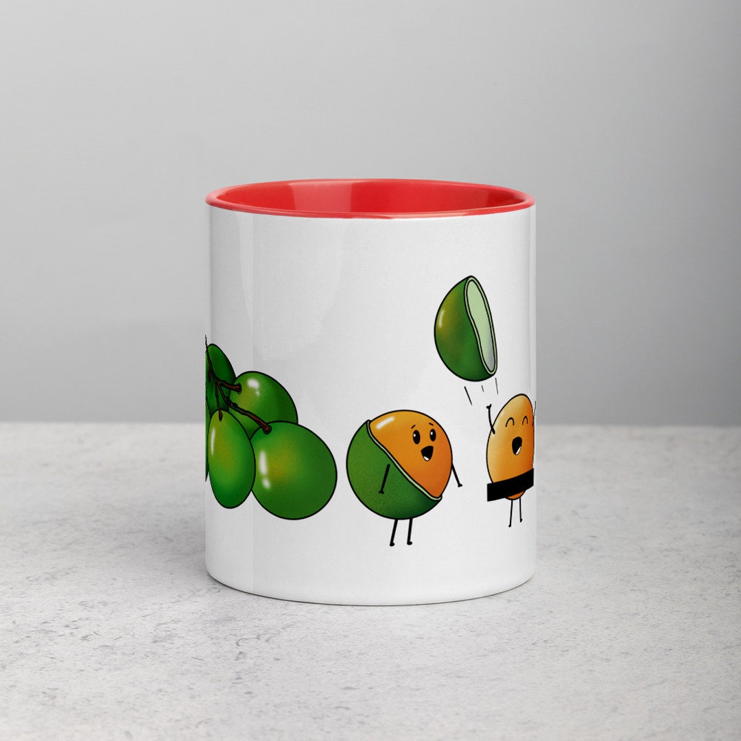 Quenepa Puerto Rican Fruit 11oz Mug with Color | Puerto Rico Coffee Mug | Taza de Cafe | B