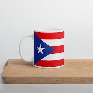 Puerto Rico Flag 11oz Mug | Puerto Rico Coffee Mug | Puerto Rico Gift | Taza de Cafe | Boricua Pride | Puerto Rican Birthday Gift | Cafecito