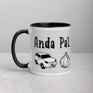 Anda Pa&#39;l Carajo 11oz Mug with Color | Puerto Rico Coffee Mug | Taza de Cafe | Boricua Pride | Puerto Rican Birthday Gift | Cafecito