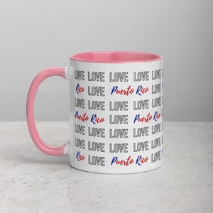 Love Puerto Rico 11oz Mug with Color | Puerto Rico Coffee Mug | Puerto Rico Gifts | Boricua Pride | Puerto Rican Pride | Taza de Cafe