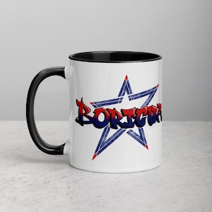 Boricua Graffiti Star 11oz Mug with Color | Puerto Rico Coffee Mug | Boricua Pride | Taza de Cafe | Puerto Rican Birthday Gift | Boricua Cup