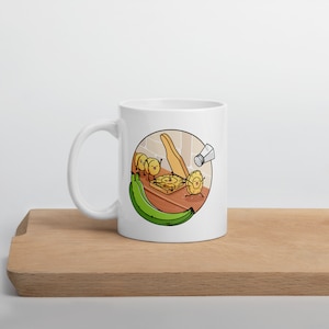 Tostones and Tostonera 11oz Mug | Puerto Rico Coffee Mug | Taza de Cafe | Funny Puerto Rico Gift | Platano | Puerto Rican Food | Boricua Cup
