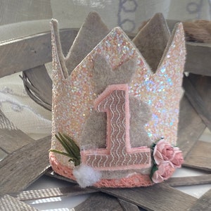 Some Bunny is One birthday crown, baby girl 1st birthday crown, 1st birthday crown , Bunny birthday crown, Baby girl cake smash outfit