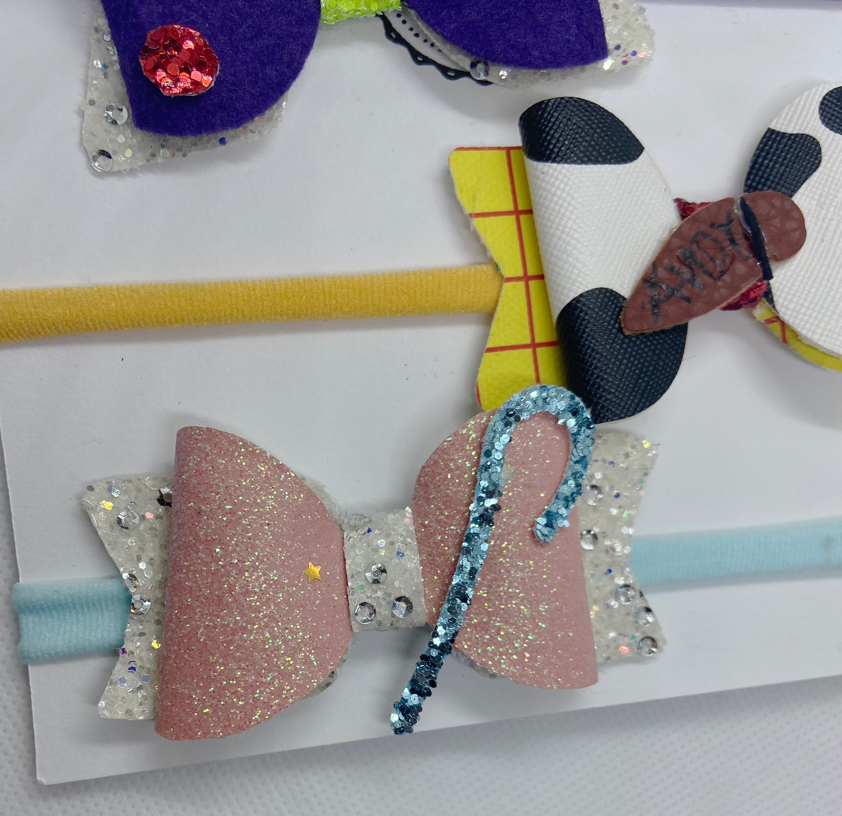 Toy Story Inspired Hair Bows Disney Hair Bows Woody Hair Etsy