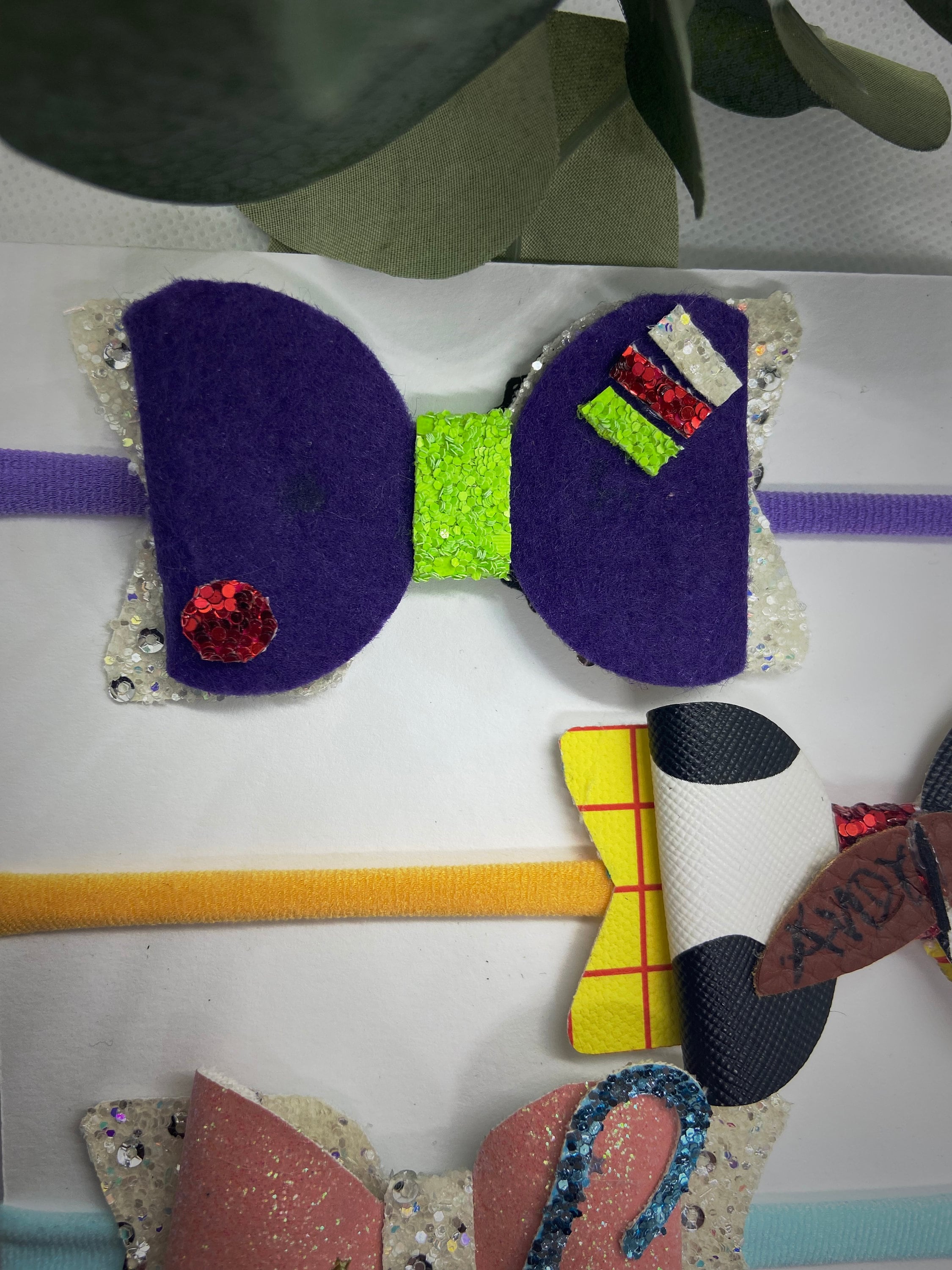 Toy Story Inspired Hair Bows Disney Hair Bows Woody Hair Etsy