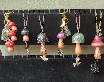Wood Mushroom Charm