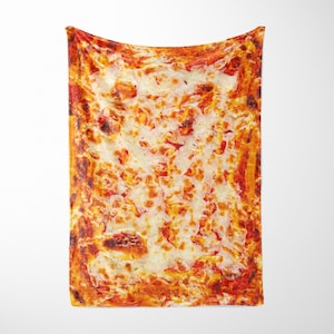 Cheese Pizza Fleece Blanket
