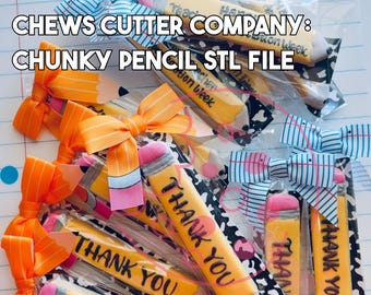 Chunky Pencil Cookie Cutter STL FILE