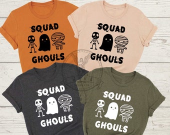 Squad Ghouls Shirt, Mummy Shirt, Spooky Shirt, Skeleton Shirt, Squad Gift Shirt, Halloween Squad Shirt, Funny Halloween, Halloween Party