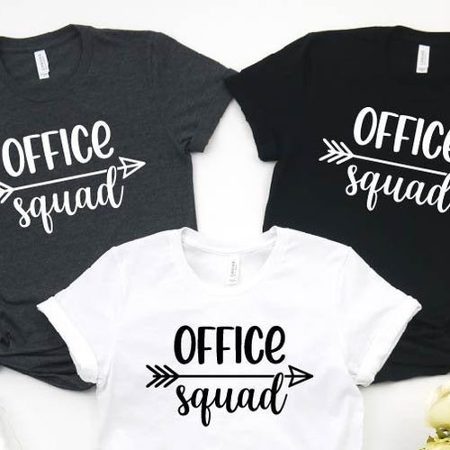 Office Squad Tshirt Office Staff Shirt Matching Tshirts Etsy