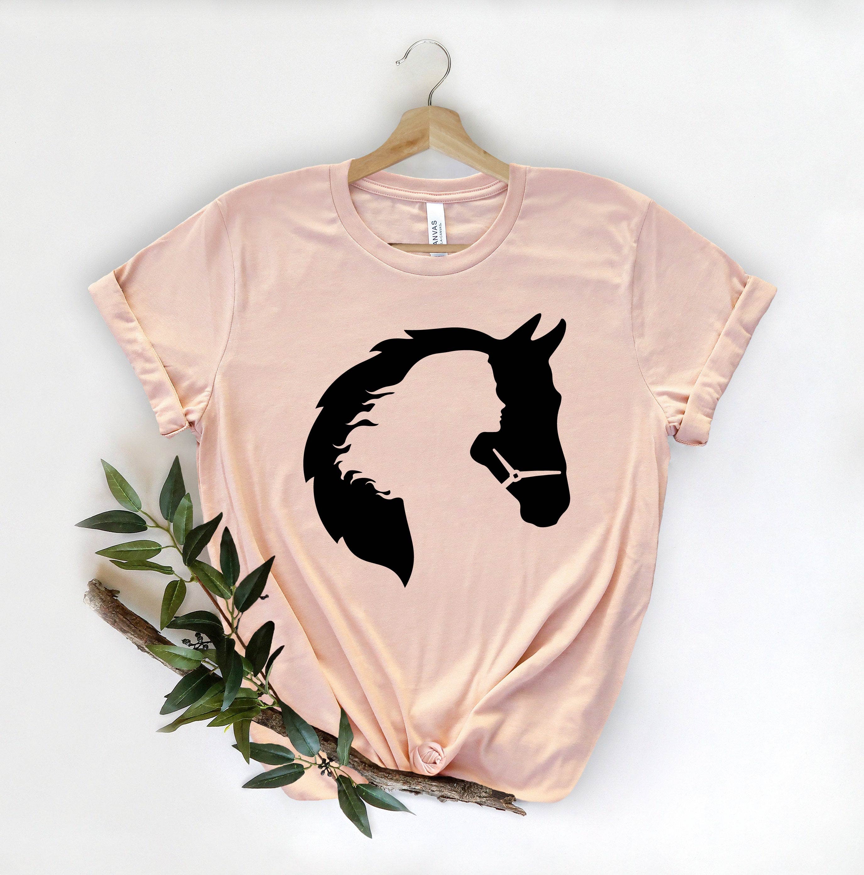 Camisa de caballo Camisa caballo de mujer joven Regalo de - Etsy España