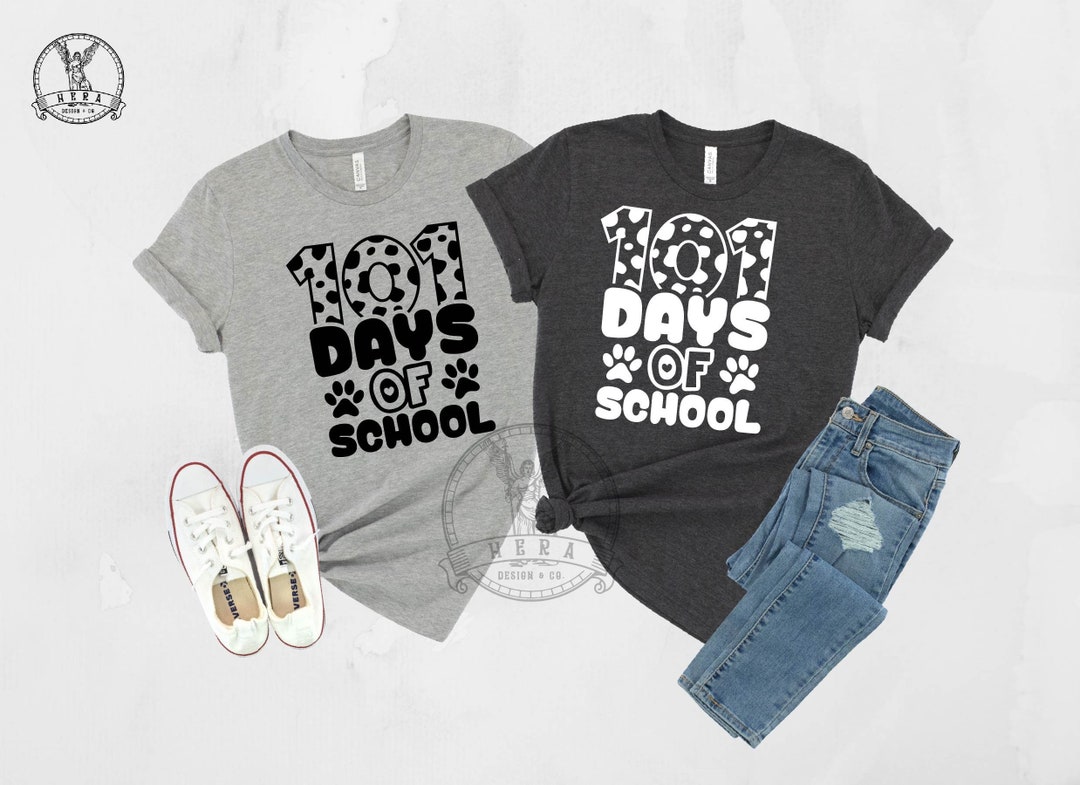 101 Days of School Shirt 101 Days Smarter Shirt Dalmatian