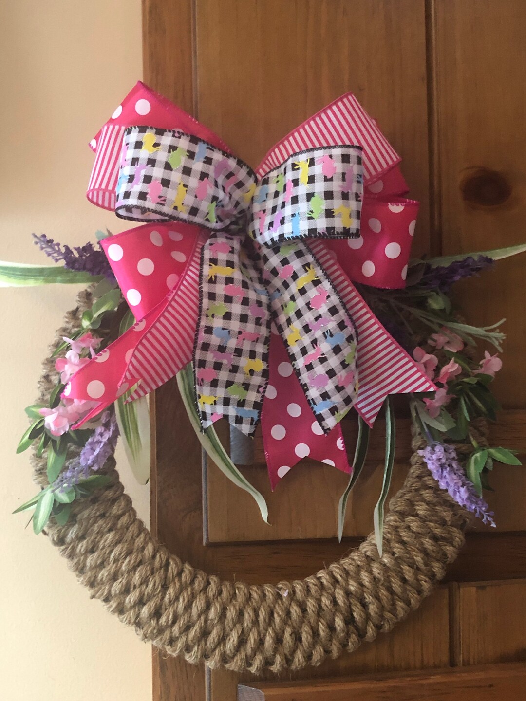 Easter Rope Easter Rope Wreath - Etsy