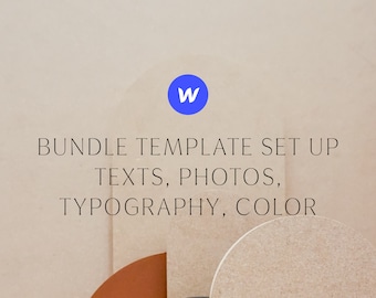 ADD ON | Webflow template Update | Texts, Photos, Typography, Color, forms setup