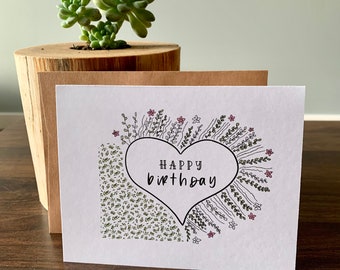 Happy Birthday Greeting Card// Simple Greeting Card//