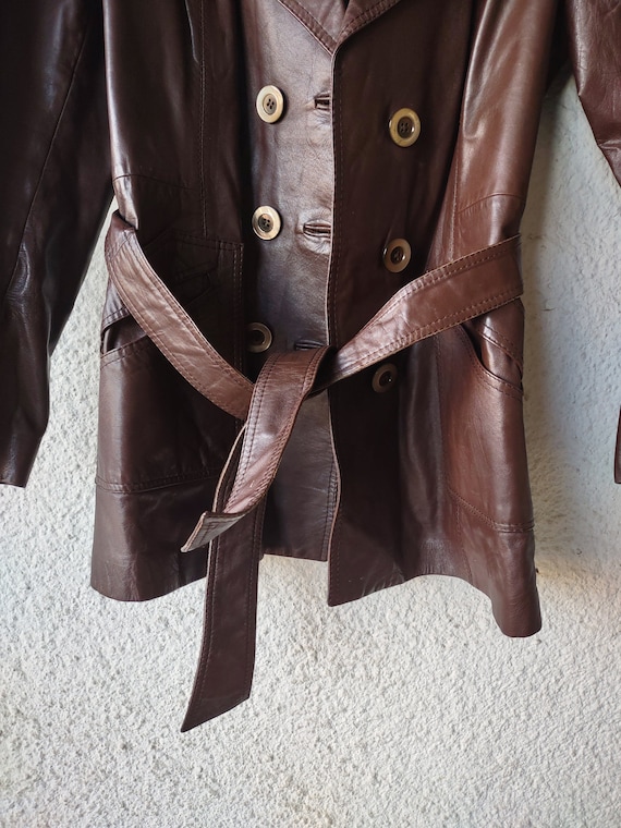 Vintage Genuine Leather Jacket - image 3