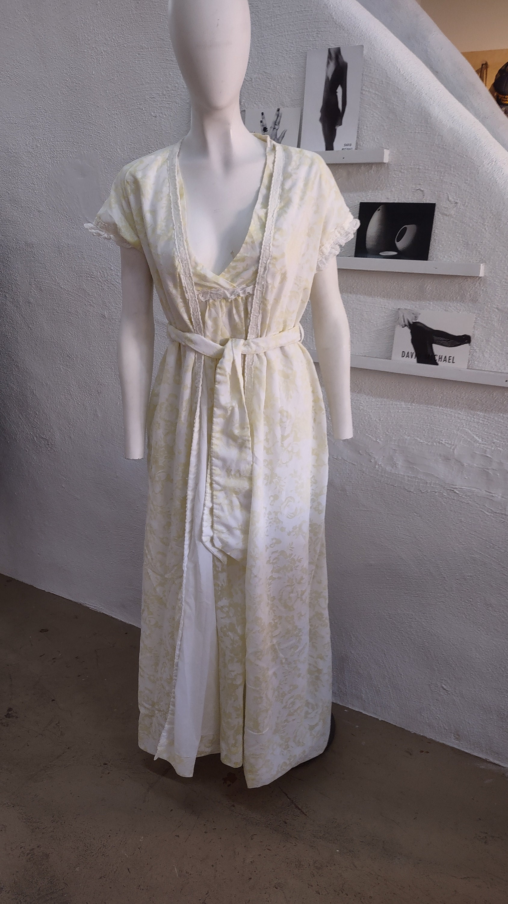 Vintage Christian Dior Nightgown Set Etsy UK