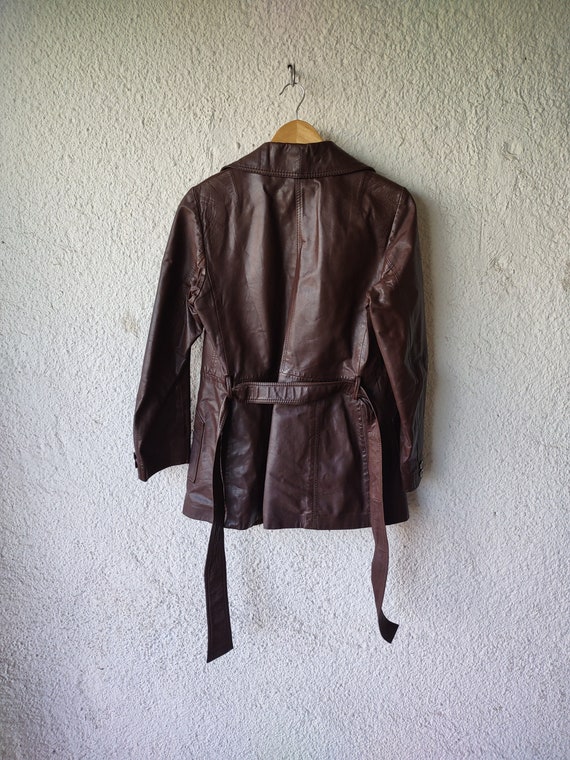 Vintage Genuine Leather Jacket - image 5