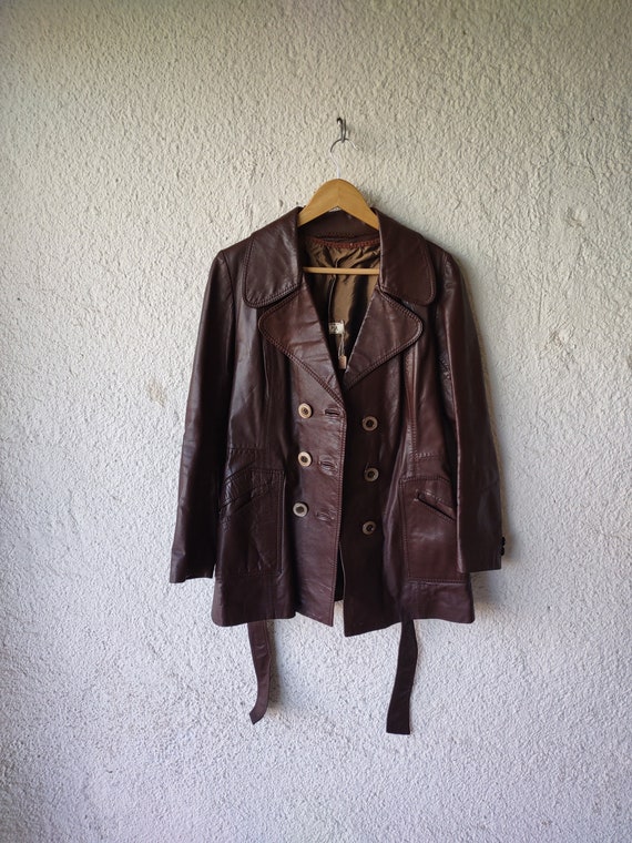 Vintage Genuine Leather Jacket - image 1