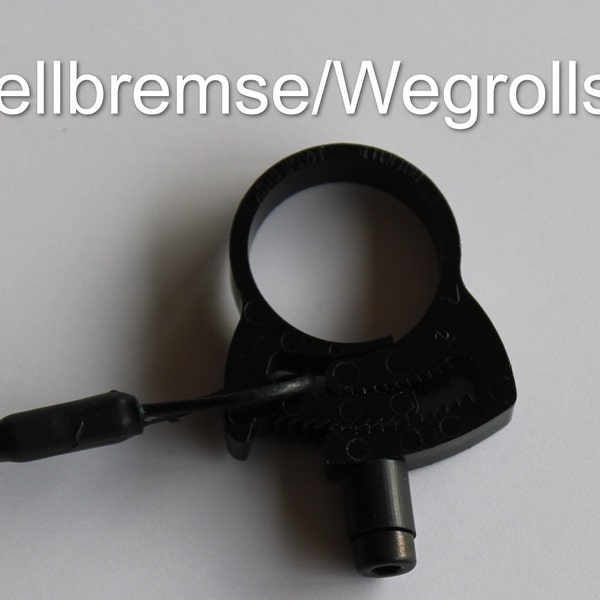 Feststellbremse, Handbremse, Wegrollsperre, einfache Wegfahrsperre für Mountainbikes, MTB,E-Bikes, alle Fahrräder mit Lenderdurchmesser 22mm