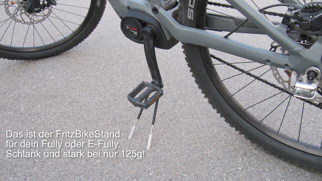 Bicycle Stand MTB Fully and E-fully Stand, Crank Stand, Fritzbikestand Side  Stand, MTB Fully Stand Portable, Bicycle Stand Novelty 