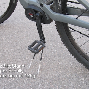 Bicycle stand MTB Fully and E-Fully stand, crank stand, FritzBikeStand side stand, MTB Fully stand portable, bicycle stand novelty image 1