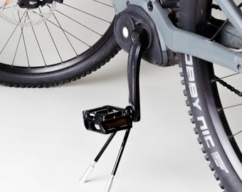 Fahrradständer MTB (E-)Fully, Abstand Pedal-Boden ca. 14-19cm, Pedalständer,abnehmbar,mit Halterung