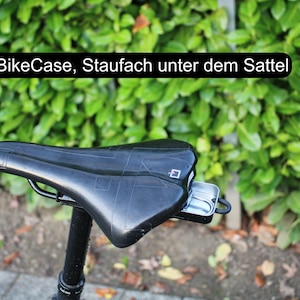 Fach unter dem Sattel, Sattelschubfach, Sattelschublade, FritzBikeCase, Sattelfach, Trackerfach Fahrrad Schlüsselfach Fahrrad 8x5x1,5cm